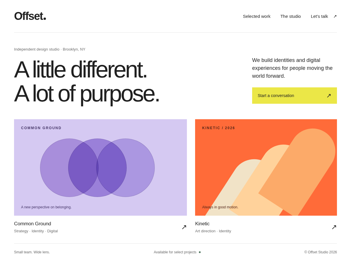 Design reference to compare against the implementation